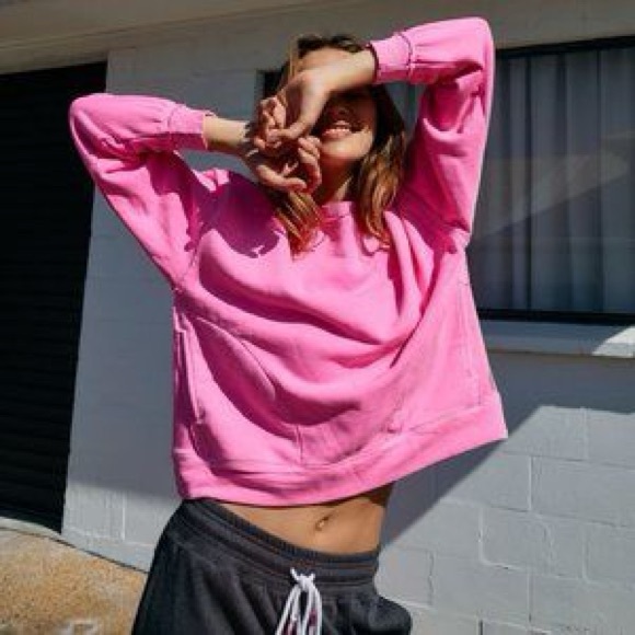 FP Movement by Free People Bright Pink Sweatshirt - Picture 5 of 5